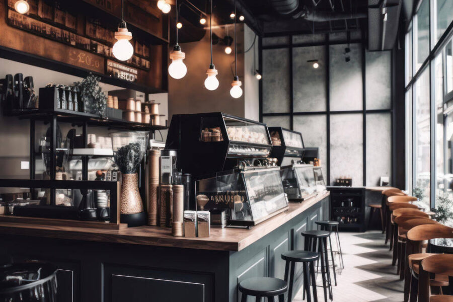Les cafés dans les zones urbaines
